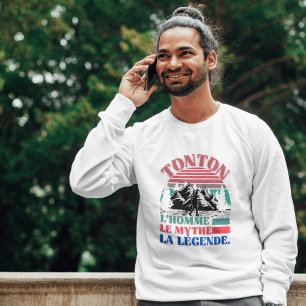 Tonton der Mann Der Mythos die Legende Vintage-Ges T-Shirt