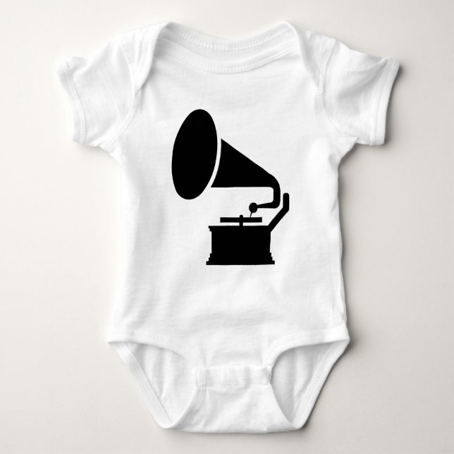Tonträger - Schwarz Baby Strampler (Vorderseite)
