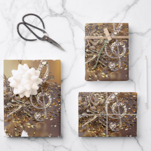 Tontreppenkleckse und Noten Geschenkpapier Set