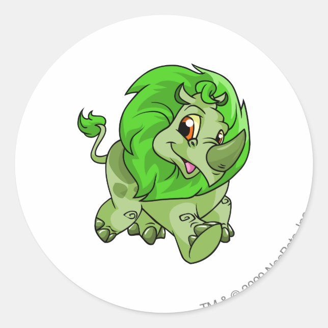 Tonu Green Runder Aufkleber (Vorderseite)