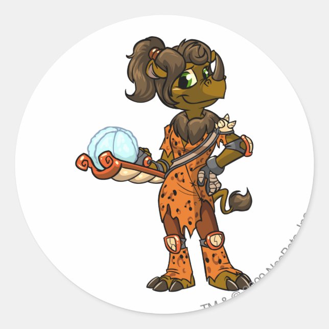 Tonu Tyrannia Player Runder Aufkleber (Vorderseite)