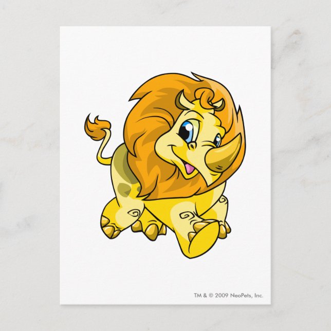 Tonu Yellow Postkarte (Vorderseite)