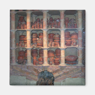 Tonwarenofen von Graufesenque, c.150 BC (Foto) Magnet