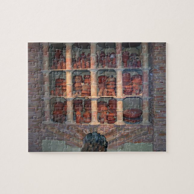 Tonwarenofen von Graufesenque, c.150 BC (Foto) Puzzle (Horizontal)