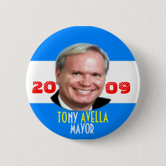Tony 2009 Avella für NY Bürgermeister Pin Button