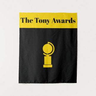 Tony Awards Party Playbill Style Background Wandteppich