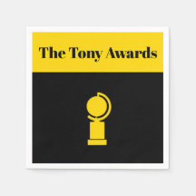 Tony Awards Playbill inspiriert Servietten