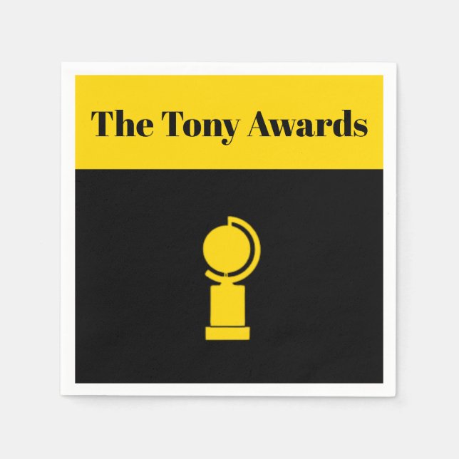 Tony Awards Playbill inspiriert Servietten (Vorderseite)