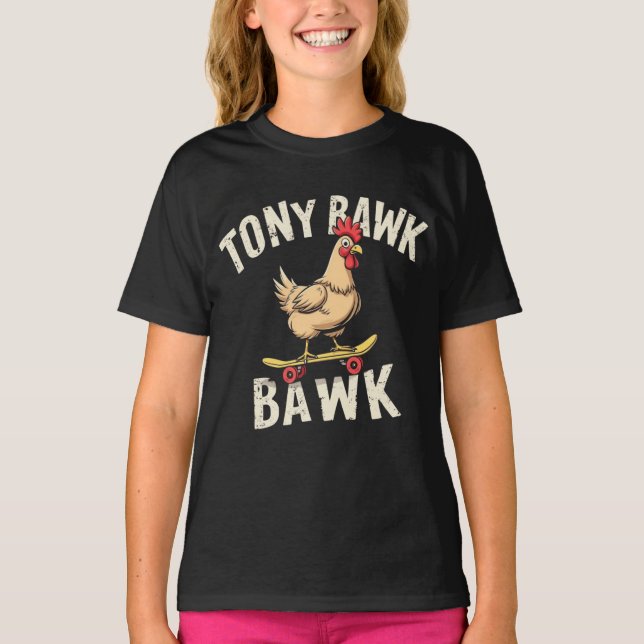 Tony Bawk Huhn T-Shirt (Vorderseite)