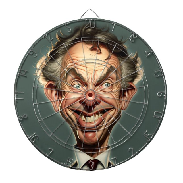 Tony Blair Dartboard Dartscheibe (vorne)
