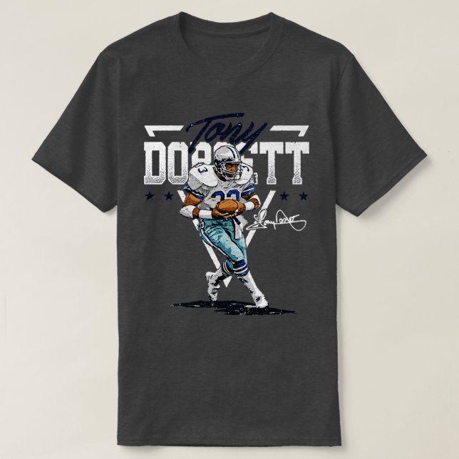 Tony Dorsett Dallas Triangle Name TShirt (Design vorne)
