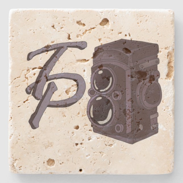 Tony Fotografy Logo Untersetzer (Vorderseite)