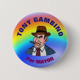 Tony Gambino als Bürgermeister Button