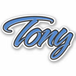 Tony Name blue Aufkleber Sticker Stickerset