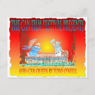 Tony O'Neills "THE BOAT~THE AFRI-CAN QUEEN" Postkarte