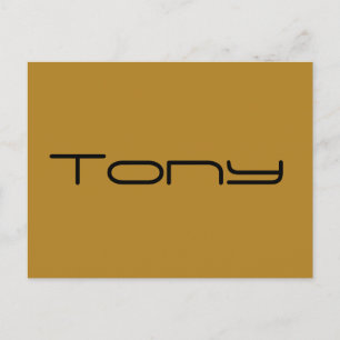Tony, Orphan Black, geometrischer Schriftart Postkarte