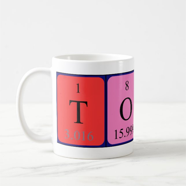 Tony Periodenname Tasse (Links)