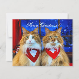 Tony und Teddy Weihnachtskarte Mitteilungskarte