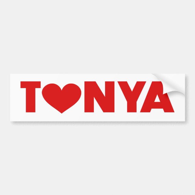 Tonya-Liebe Autoaufkleber (Vorne)