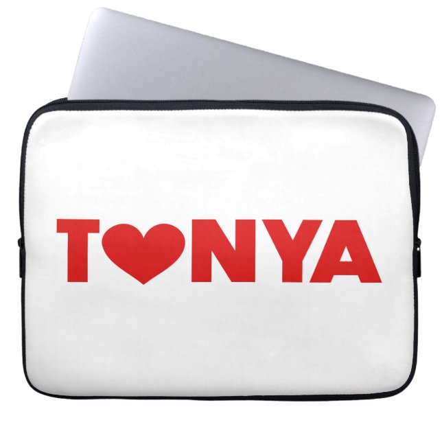 Tonya-Liebe Laptopschutzhülle (Vorderseite)