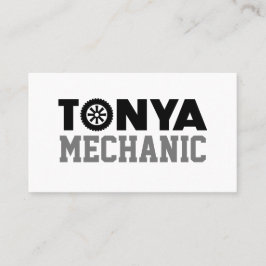 Tonya Mechanic Business Card Visitenkarte