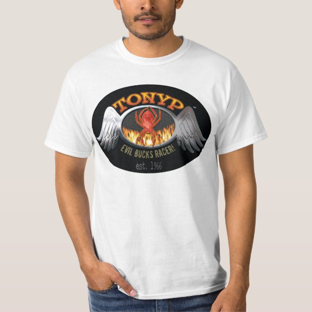 tonyp Übel sträubt sich Racer Cheapo Shirt (Vorderseite)