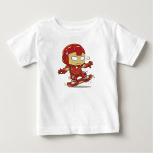 Tonys erste Skateboard-Lektion Baby T-shirt