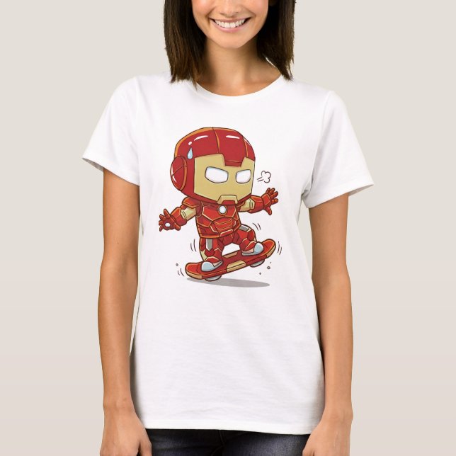 Tonys erste Skateboard-Lektion T-Shirt (Vorderseite)
