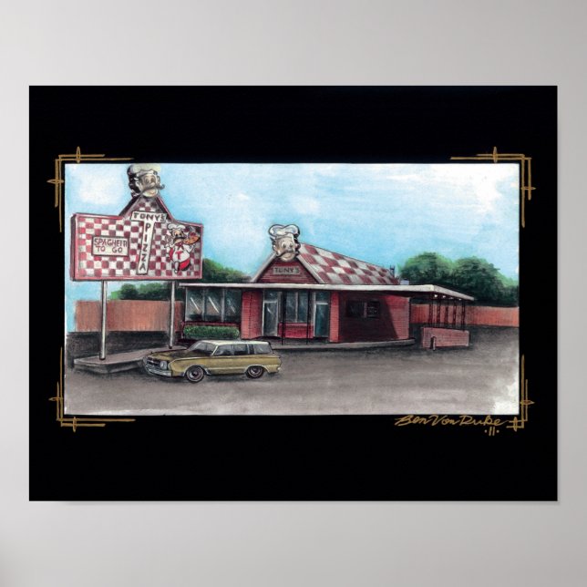 tony's pizza poster (Vorne)