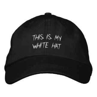 Tony's White Hat Bestickte Kappe