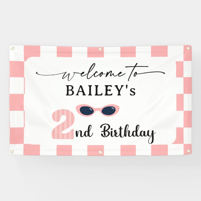 Too Cool 2nd Birthday Welcome Banner (Horizontal)