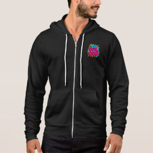 Too Cool To Care – Fette Typografie für Männer Hoodie