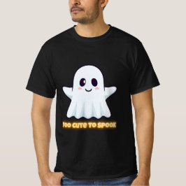 Too Cute To Spook – Adorable Kawaii Ghost Hallowee T-Shirt