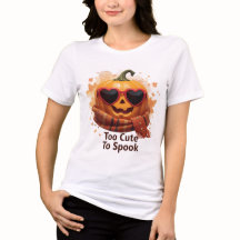 Too Cute To Spook – Cozy Pumpkin Tee
