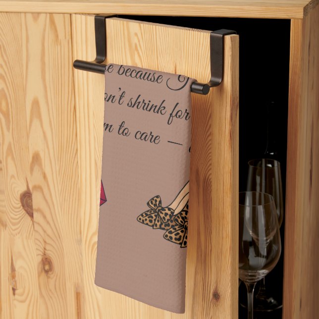 Too Glam To Care – Chic Quote  Geschirrtuch (Drittel gefaltet)