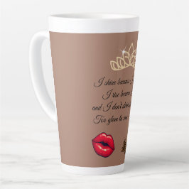 Too Glam To Care – Chic Quote  Milchtasse