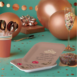 Too Glam To Care – Chic Quote  Pappteller