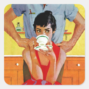 Too Late to Make Up Quadratischer Aufkleber