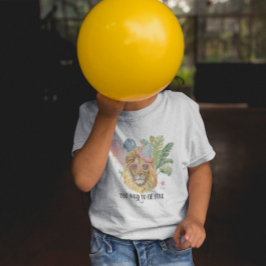 Too Wild to Be Five Lion Jungle Birthday Kleinkind T-shirt