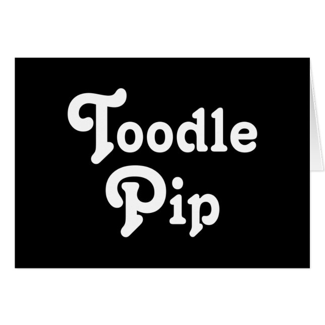 Toodle Pip Grußkarte (Vorderseite (Horizontal))