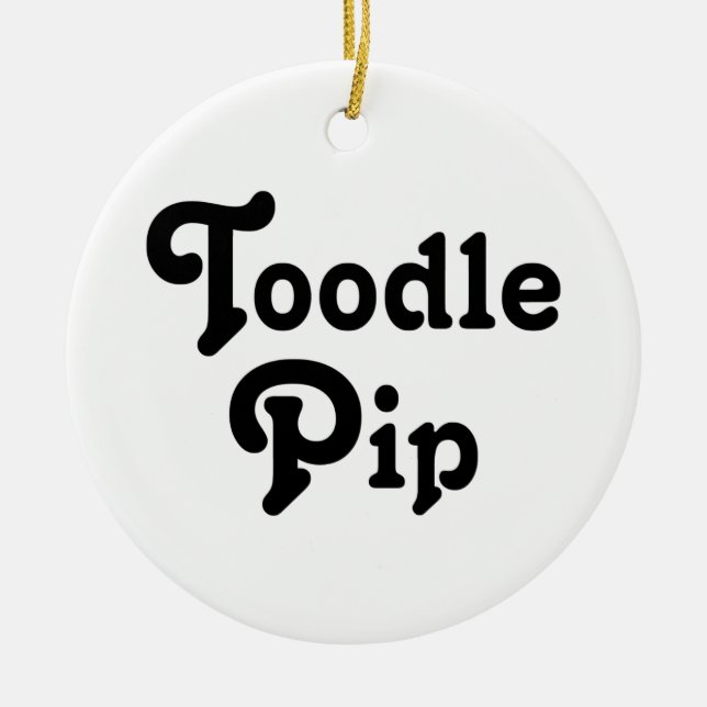 Toodle Pip Keramik Ornament (Vorne)