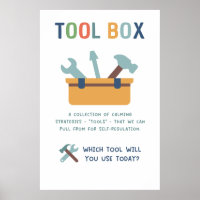 Tool Box Calm Technics Klassenzimmer Poster