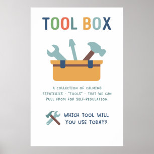 Tool Box Calm Technics Klassenzimmer Poster