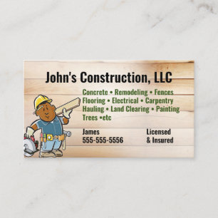 Tool für Bauunternehmen - Visitenkarte