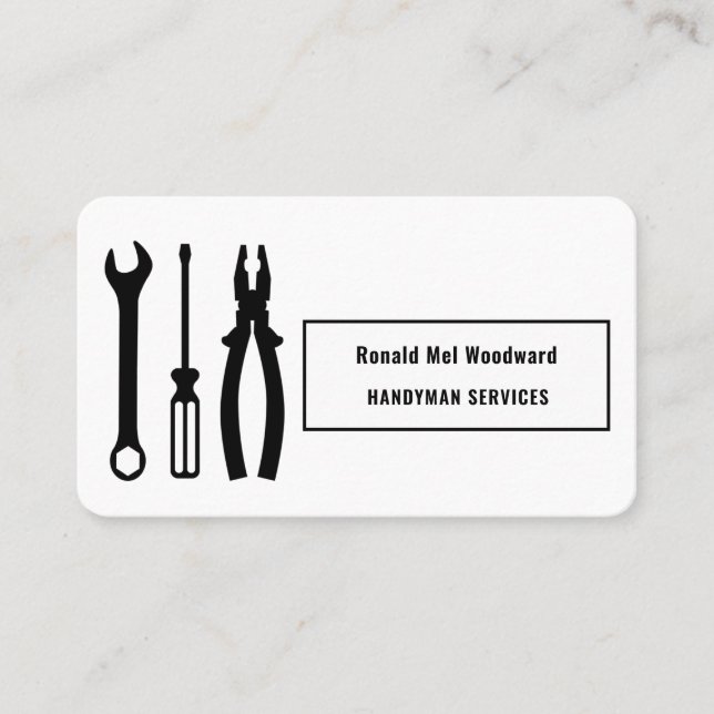 Tool Handyman Services Visitenkarte (Vorderseite)