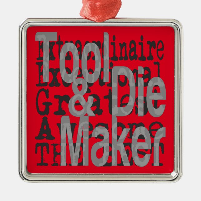 Tool und Die Maker Extraordinaire Ornament Aus Metall (Vorne)
