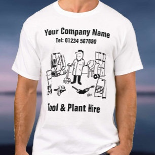 Tool und Pflanze Miete Cartoon T-Shirt