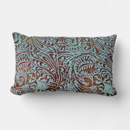 Toolin in aquamarinem (Brown-Rückseite) Lendenkissen