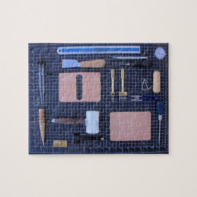 Toolkit für Lederarbeitnehmer - 8x10 - 110 Stk. Puzzle (Horizontal)