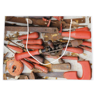Tools Antiquitätenwerkzeug Rustikal Roter Mann Große Geschenktüte
